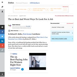 The 10 Best And Worst Ways To Look For A Job