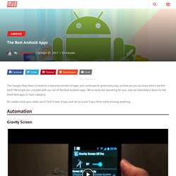The Best Android Apps