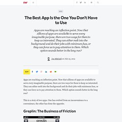The Best App Is the One You Don't Have to Use