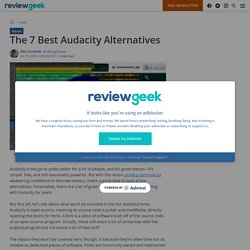 The 7 Best Audacity Alternatives