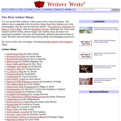 The Best Author Blogs