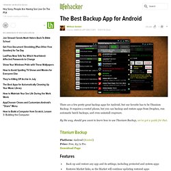 The Best Backup App for Android