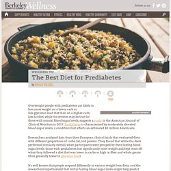 The Best Diet for Prediabetes