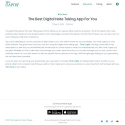 The Best Digital Note Taking App For You