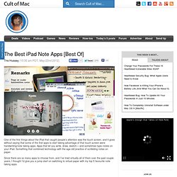 The Best iPad Note Apps [Best Of
