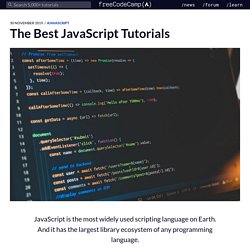The Best JavaScript Tutorials