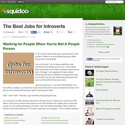 The Best Jobs for Introverts