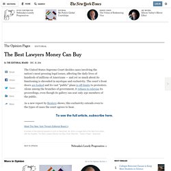 The Best Lawyers Money Can Buy