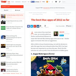 The Best Mac Apps of 2012 So Far