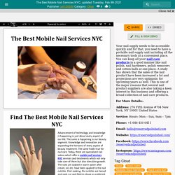 The Best Mobile Nail Services NYC