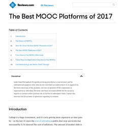The Best MOOC Platforms of 2017