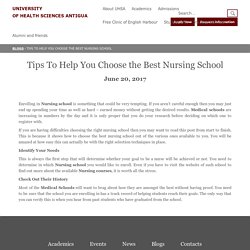 Tips To Help You Choose the Best Nursing School