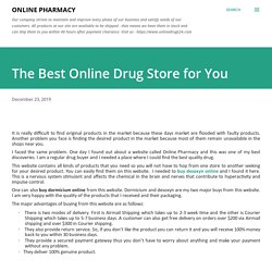 The Best Online Drug Store for You