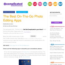 The Best Photo Editing Apps