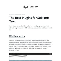 The Best Plugins for Sublime Text