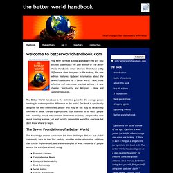 The Better World Handbook Site