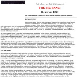THE BIG BANG