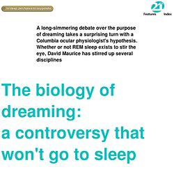 The biology of dreaming - StumbleUpon