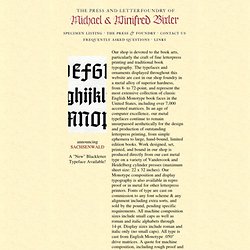 The Bixler Press &amp; Letterfoundry