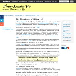 The Black Death of 1348 to 1350