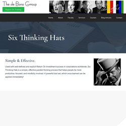 The de Bono Group - Six Thinking Hats