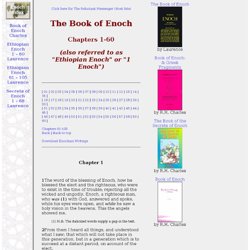 The Book of Enoch, Chapters 1-60