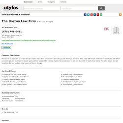 The Boston Law Firm - Macon, Georgia