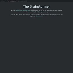 The Brainstormer - The Brainstormer by Andrew Bosley