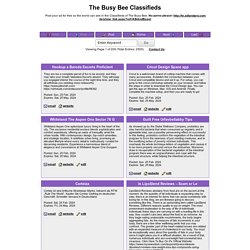 The Busy Bee Classifieds