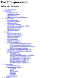 The C Preprocessor