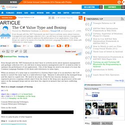 The C# Value Type and Boxing