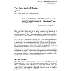 The Case Against Grades
