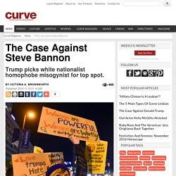 The Case Against Steve Bannon