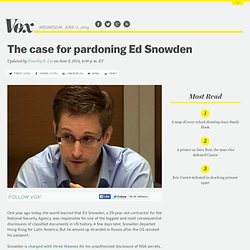 The case for pardoning Ed Snowden