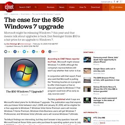 The case for the $50 Windows 7 upgrade