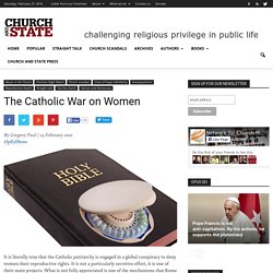 The Catholic War on Women