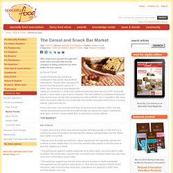 Specialty Food — The Cereal and Snack Bar Market