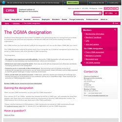 The CGMA designation