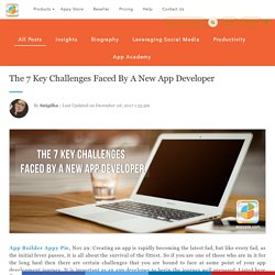 The 7 Key Challenges Faced By A New App Developer