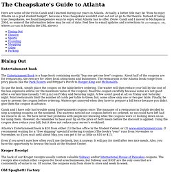 The Cheapskate's Guide to Atlanta