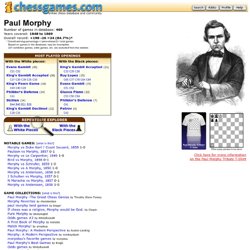 The chess games of Paul Morphy