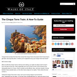 The Cinque Terre Train: A How-To Guide