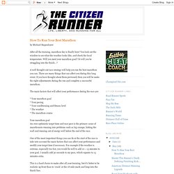 The Citizen Runner: May 2009