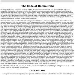 The Code of Hammurabi ~1700 BCE
