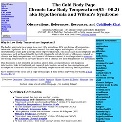 The Cold Body Page