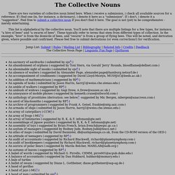 The Collective Noun Page