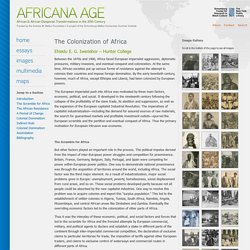 The Colonization of Africa