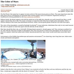 The Color of Mars