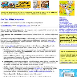 lists the top 20 SSD companies - Jan 2011 edition