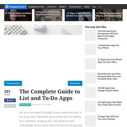 The Complete Guide to List and To-Do Apps